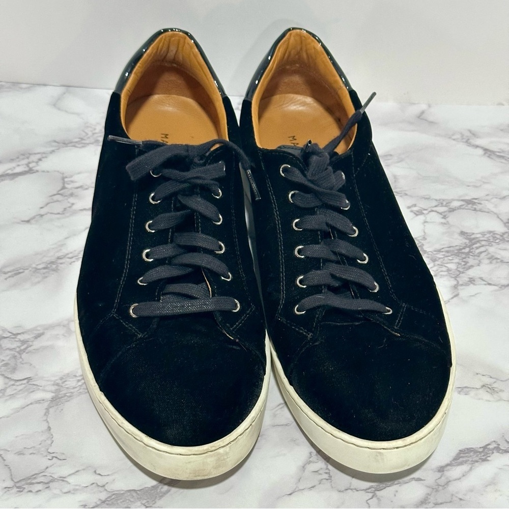 Magnanni Men's Dalia Velvet Sneakers Black